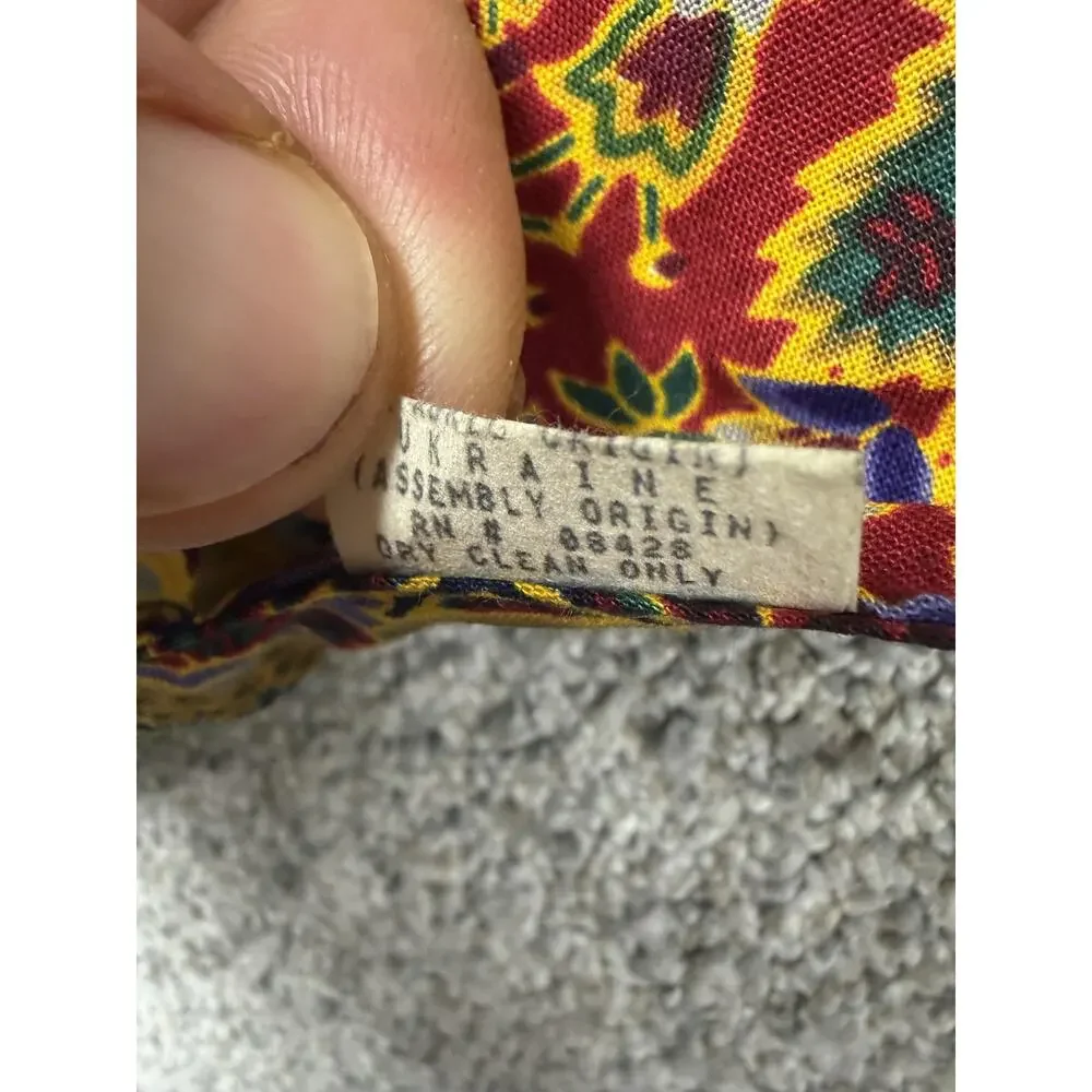 Vtg 70s Donnybrook Scarf 9.5x58 Boho Luxe Old Money Classic Country Club Artsy
